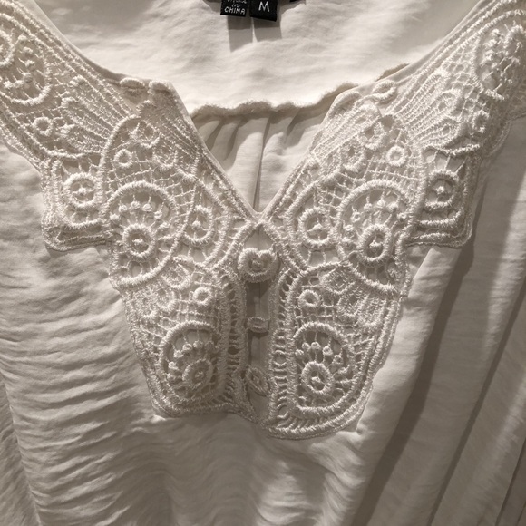 Bebe White Dress shirt - Picture 3 of 4